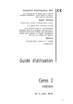 Guide d`utilisation Ceres 2