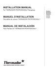 INSTALLATION MANUAL MANUEL D`INSTALLATION MANUAL DE