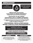 Natural Gas Conversion Instructions for Model 810-6570