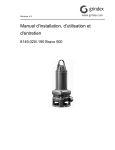 Manuel d`installation, d`utilisation et d`entretien