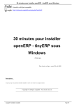 30 minutes pour installer openERP