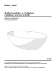 VOCE Guide d`installation et d`utilisation Installation and User`s