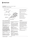 SHURFLO® 4048 RV BY-PASS PUMP INSTALLATION