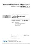 Document Technique d`Application Poêles à granulés OYSTER
