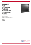 Moniteur 12" RLED RLED en s&eacute;rie RLED CAN RLED radar