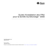 Guide d`installation des FRU pour la famille Sun StorEdge 3000