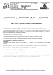 DIRECTIVES GENERALES (à consulter avant toutes