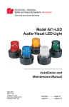 Model AV1-LED Audio-Visual LED Light