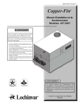 Manuel d`installation et de fonctionnement Modèles: 497