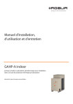 Manuel d`installation, d`utilisation et d`entretien GAHP-A indoor