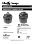 Model 404 and 405 Automatic Drain Pump