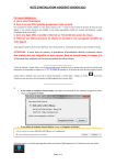 NOTE D`INSTALLATION VISIODENT VERSION 2013