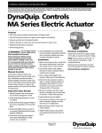 DynaQuip® Controls MA Series Electric Actuator