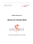 Dollar Universe v5.1 Manuel de l`interface Motif