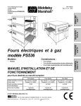 Fours électriques et à gaz modèle PS536