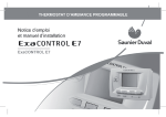 ExaControl E7 - Notice d`emploi et manuel d`installation Notices d