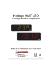 Notice horloge &agrave; LED