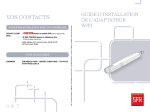 Guide d`installation de l`Adaptateur WIFI