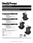 For Submersible Sump Pumps