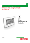 Thermostat programmable modulant