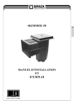 SKIMMER 15l MANUEL D`INSTALLATION ET D`EMPLOI