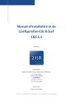 Clic & Surf - Documentation d`installation et de configuration