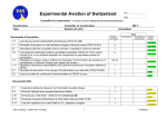 liste de contrôle - Experimental Aviation of Switzerland