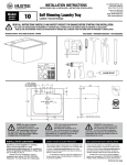 10 Self Rimming Laundry Tray