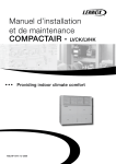 COMPACTAIR - LVCK/LVHK Manuel d`installation et de