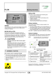 Notice d`installation et de montage (Anglais)