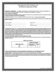 Certificat de garantie limit&eacute;e