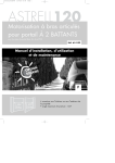 Motorisation &agrave; bras articul&eacute;s pour portail &Agrave; 2 BATTANTS