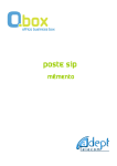M&eacute;mento poste SIP