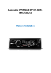 Autoradio OVERMAX OV-CR-417B - MP3/USB/SD