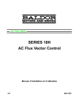 SERIES 18H AC Flux Vector Control Manuel d`installation et d