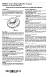 WS4916 Series Wireless Smoke Detector