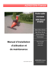 Manuel d`installation d`utilisation et de maintenance