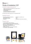 Guide d`installation O3T