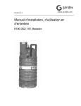 Manuel d`installation, d`utilisation et d`entretien