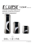 Eclipse 1, 2, 3 et 4 Manuel d`installation et de fonctionnement