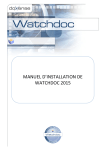 Guide d`installation Watchdoc