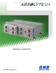 Absolyte&reg; GX Batteries industrielles Section 27.10F