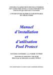 Manuel d`installation et d`utilisation Pool Protect