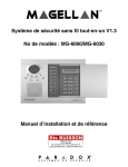 Magellan MG-6060 & MG-6030 : Manuel d`installation et de référence