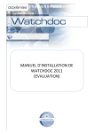 manuel d`installation de watchdoc 2011 (evaluation)
