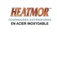 modèles de chaudières extérieures heatmor(md), en acier inoxydable