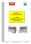 manuel d`installation cyber modele:c/cn-10 ce