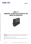 dxc..u manuel d`installation et de mise en service