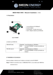 IMEON WEB CARD – Manuel d`installation – v1.2 - Imeon