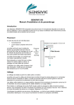 SENSIVIC-SS Manuel d`installation et de paramétrage